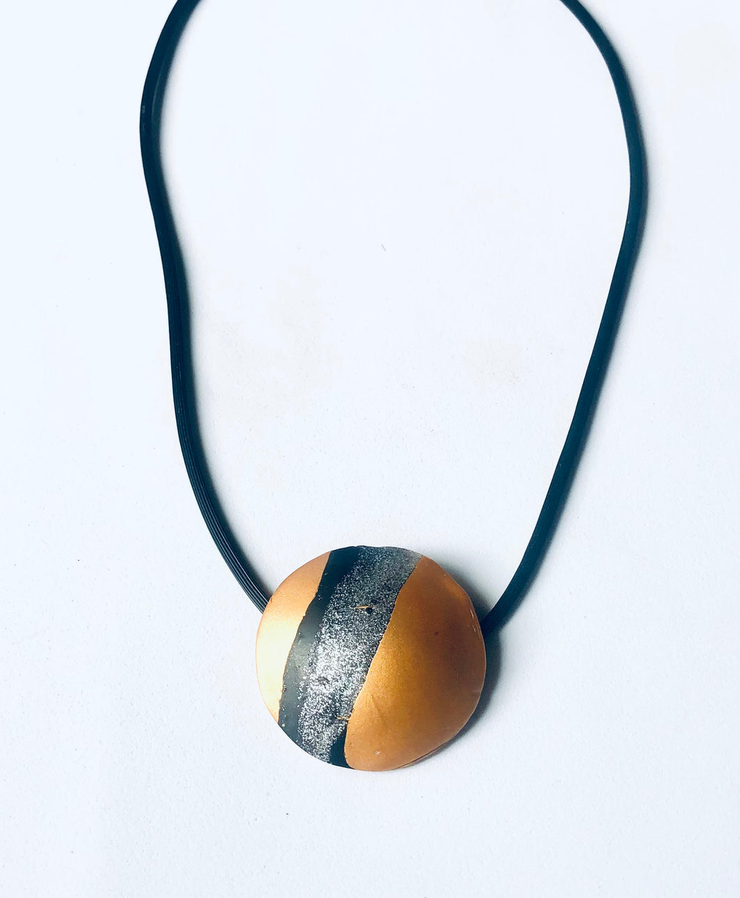 Gold Polymer Necklace